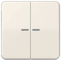 Лицевая панель Jung CD500 для 2-кл. выключателя с подсветкой слоновая кость картинка